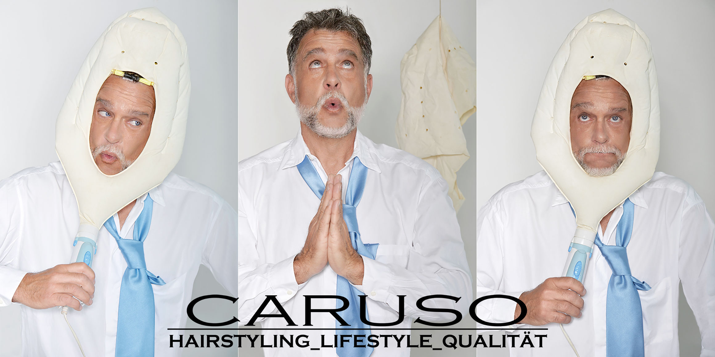 Bestager-, Classic-, Senior-, 50+ Model Michael Diehl Fotomodell aus Esslingen bei Stuttgart mit Advertising Werbung Caruso Hairstyle 44