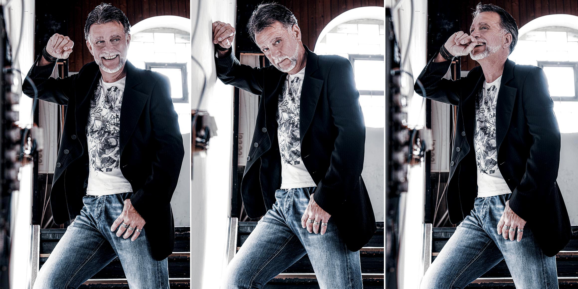 Bestager-, Classic-, Senior-, 50+ Model Michael Diehl Fotomodell aus Esslingen bei Stuttgart mit indoor Fashion, Mode 14