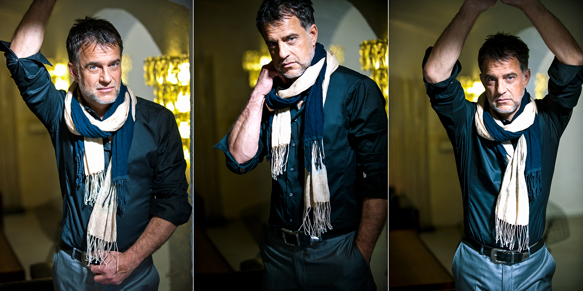 Bestager-, Classic-, Senior-, 50+ Model Michael Diehl Fotomodell aus Esslingen bei Stuttgart mit indoor Fashion, Mode 11