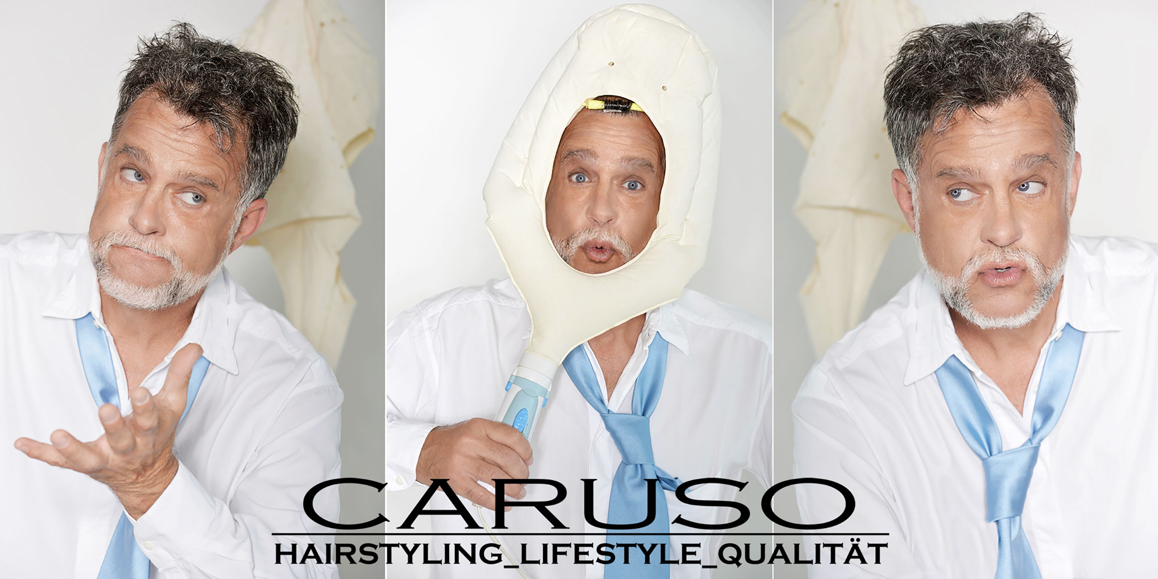 Bestager-, Classic-, Senior-, 50+ Model Michael Diehl Fotomodell aus Esslingen bei Stuttgart mit Advertising Werbung Caruso Hairstyle 42