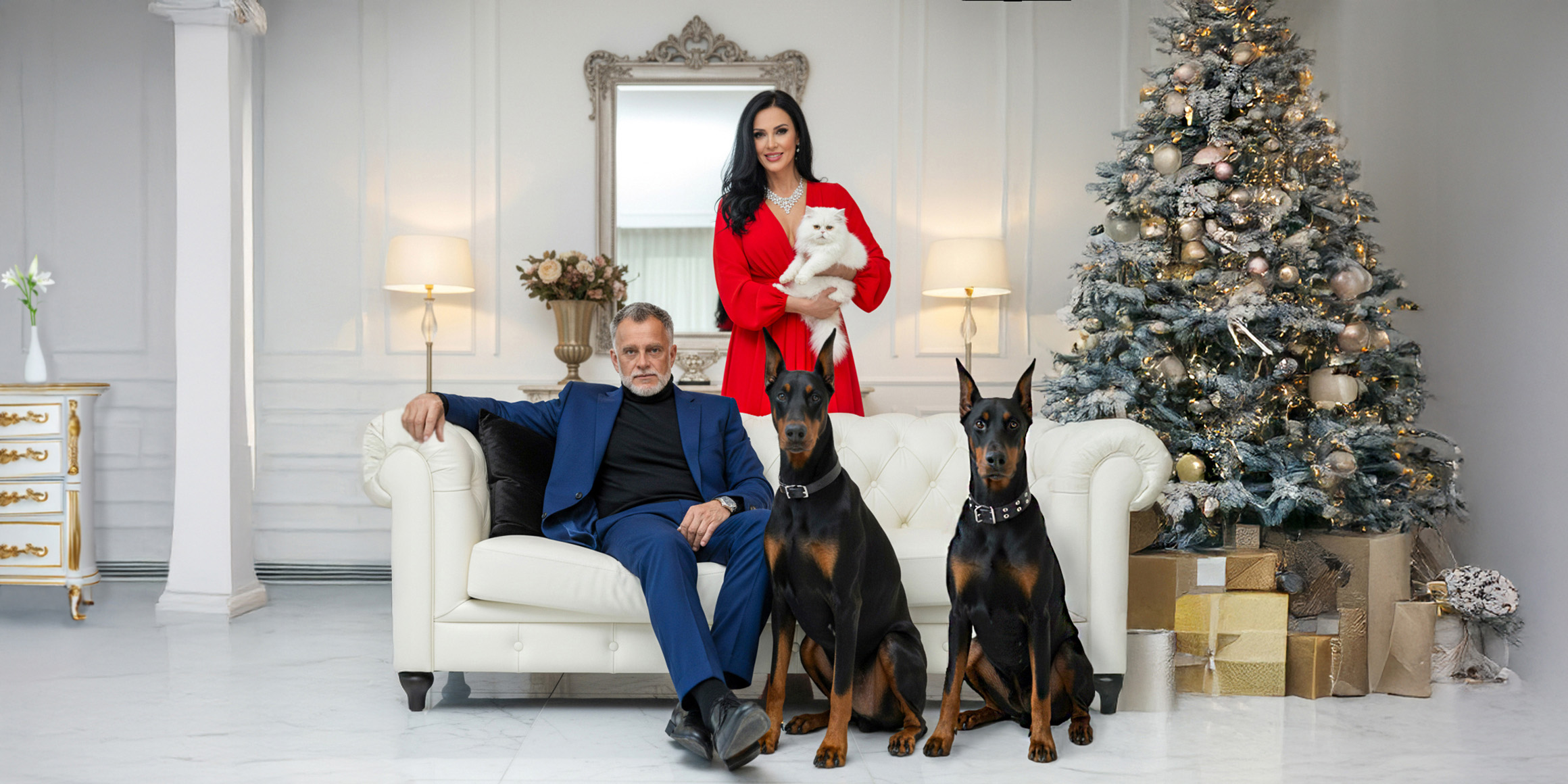 Bestager-, Classic-, Senior-, 50+ Model Michael Diehl Fotomodell aus Esslingen bei Stuttgart mit Lifestyle Weihnachten Luxus